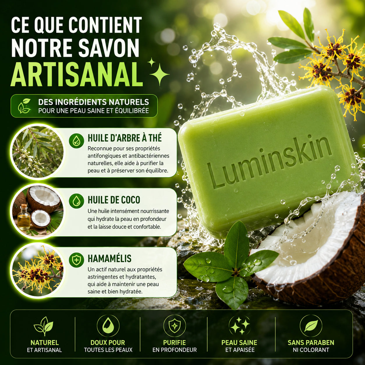 Savon Purifiant Antifongique (Anti-Mycoses)
